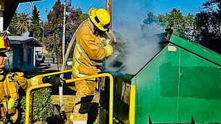 LAFD Engine 65: Dumpster Fire (Watts)