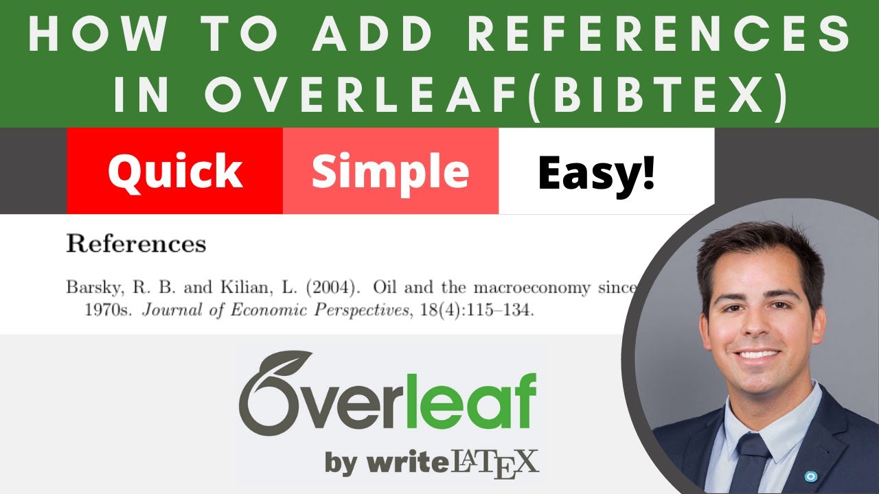 How To Add Bibliography In Latex With Overleaf Bibtex Youtube