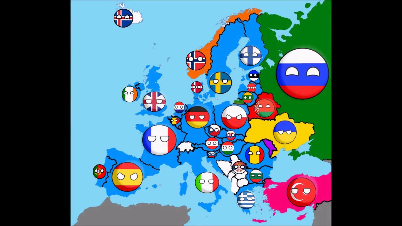 Карта мира кантриболз 2022