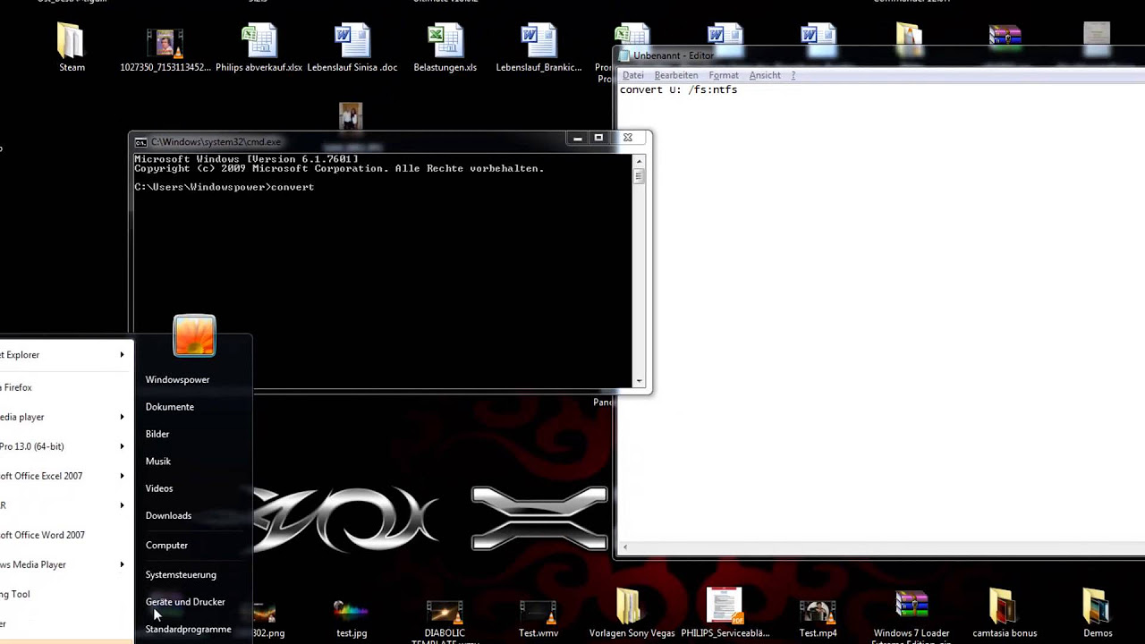 Update FAT32 auf NTFS Konvertieren, ohne Datenverlust