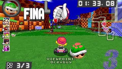 [SRB2 Kart] Green Hills Zone Bot Race (Amitie)