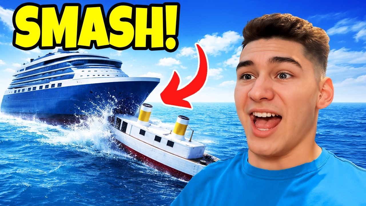 Testing MASSIVE Ships Vs SMALL Ships in ROBLOX!