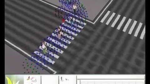 An Interactive Model for Steering Behaviors of Groups of Characters