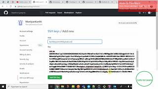 multiple git hub ssh key configure in windows