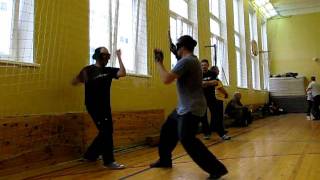 Knife, Machete, Tactical Baton-Fighting. Armed Combat Tactics.seminar In Moscow 2011