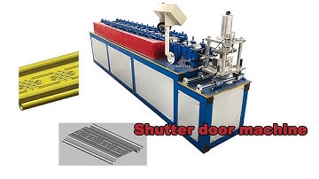 Slat door roll forming machine | shutter door roll forming machine in India | door shutter machine