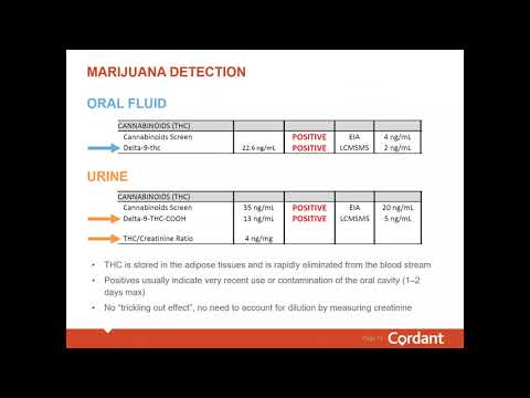 Oral Fluid (Saliva) Drug Testing Parent vs. Metabolites