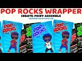 DIY Candy Labels| POP ROCKS WRAPPER| How to Make Custom Party Favors|Canva Template Tutorial