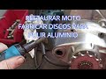 Fabricar discos de estropajo para pulir aluminio - RESTAURAR MOTO !!!
