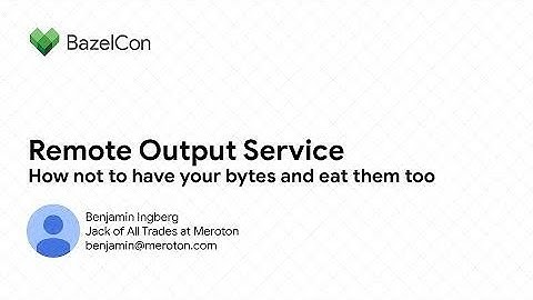 Remote Output Service - How not to have your bytes and eat them too