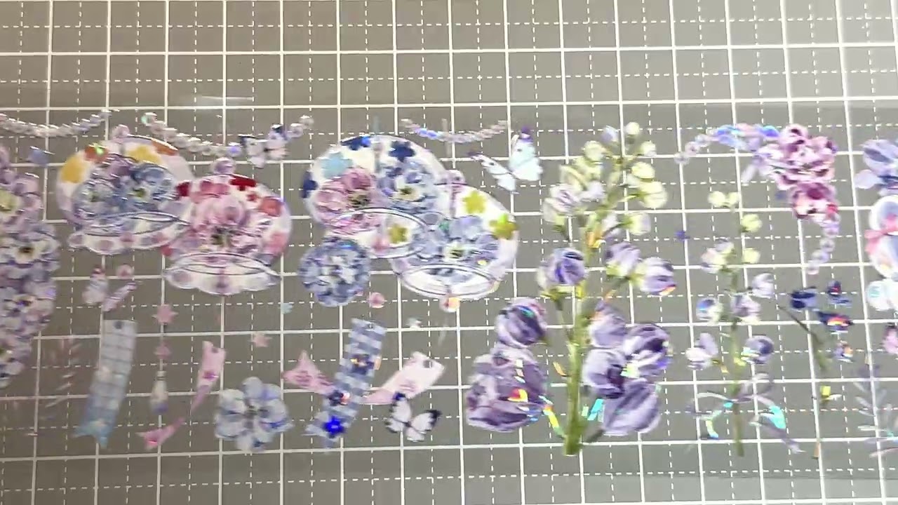 shine】翠雀風曳-PET貝殻光 - 沼のオアシス 海外マステのカット販売店
