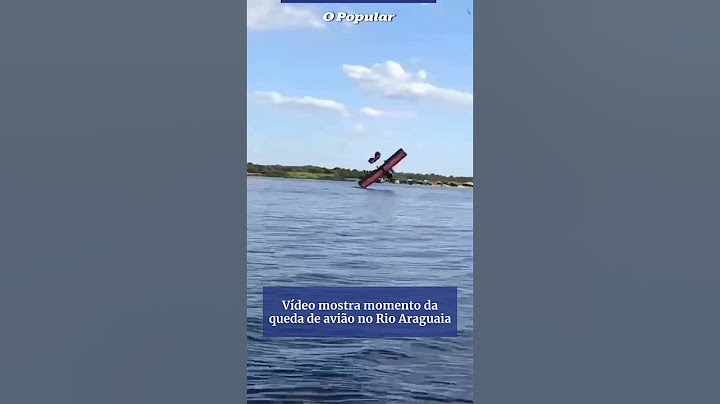 Vídeo mostra momento da queda de avião no Rio Araguaia