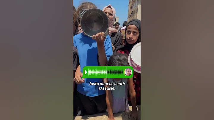 Gaza : un journaliste palestinien raconte la famine quotidienne
