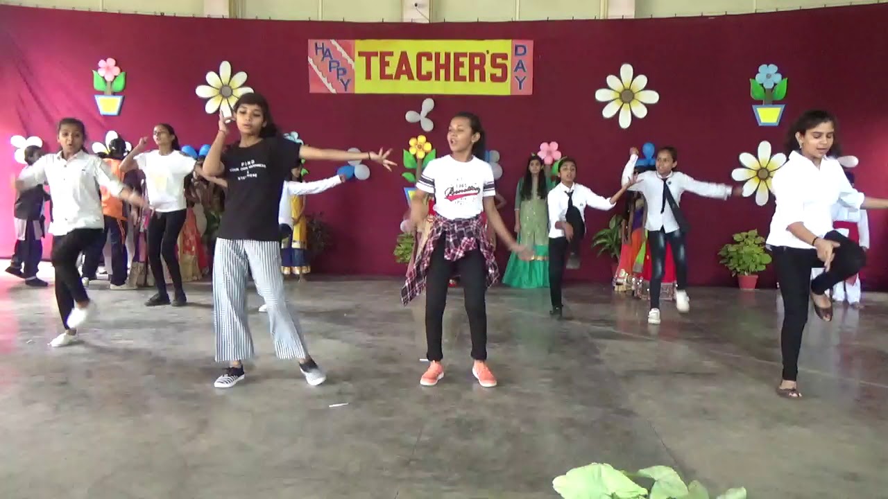 Class VI to VIII Student performance Dance On TEACHERS DAY - YouTube