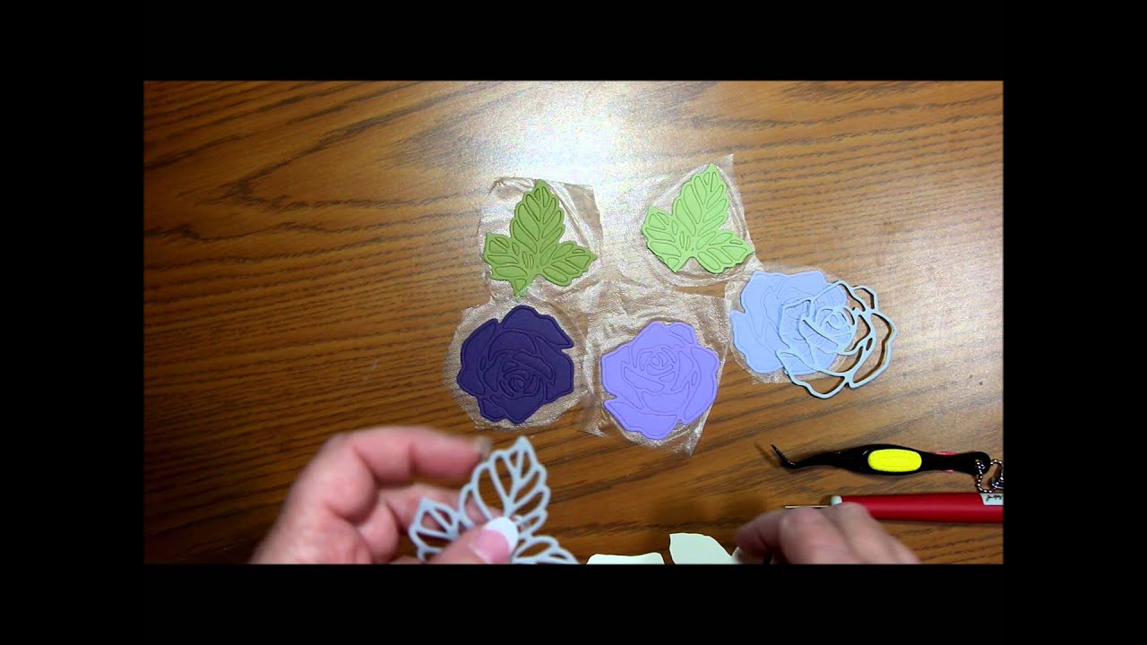 Rose Garden #2   Or Why is Press 'n Seal in my Craft Room