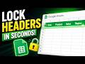 How To Freeze Rows In Google Sheets