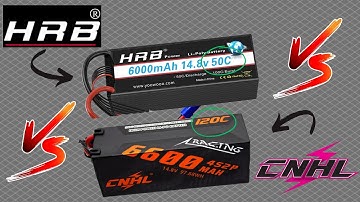Lipo Discharge Test - HRB 6S 6000mah 50C vs CNHL 4S 6600mah 120C - Does C rating matter?