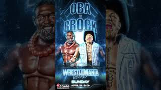 Oba Femi makes his WrestleMania debut against Brock Lesnar TONIGHT at #WrestleMania42 Day 2! Shop