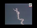 Space shuttle Challenger exploding during launch