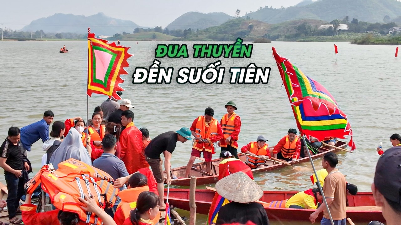 Bẻ Lái Bất Ngờ Tại Giải Đua Thuyền Lễ Hội Đền Suối Tiên