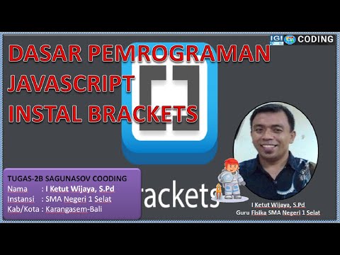 Dasar Pemrograman Javascript | Instal Brackets