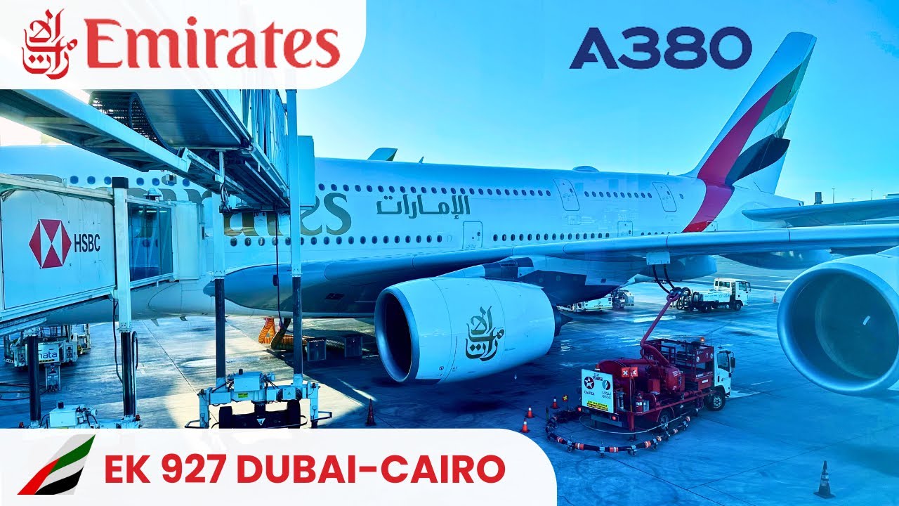 FULL PASSENGERS!! EMIRATES A380 DUBAI TO CAIRO | ECONOMY CLASS | TRIPREPORT