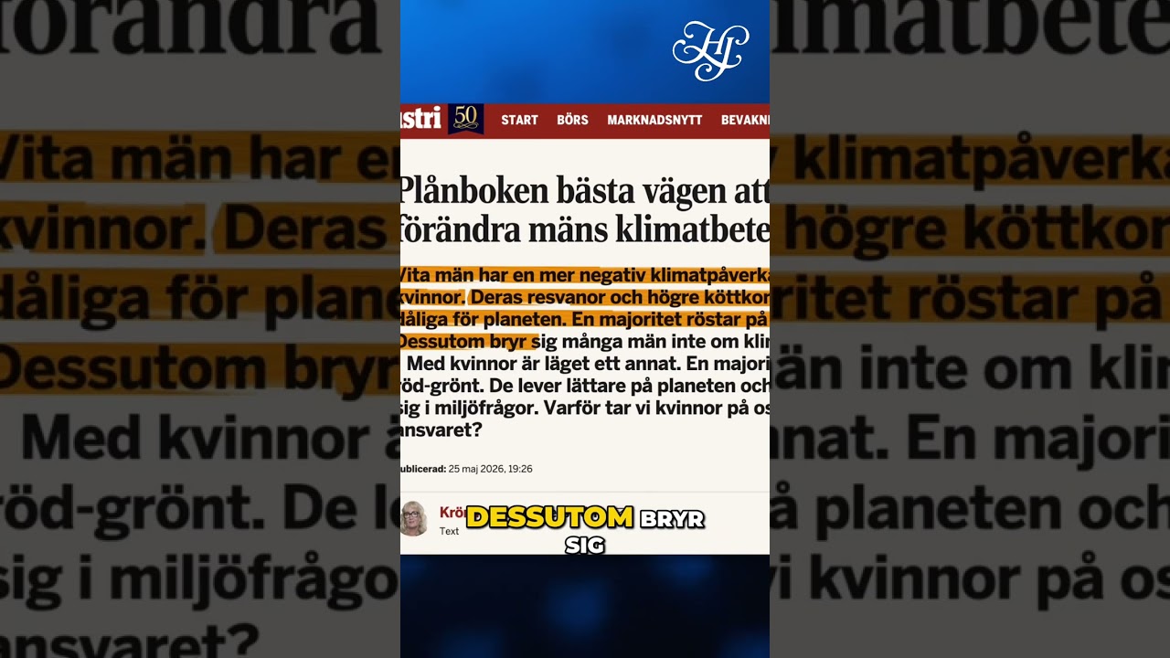 SVT:s tidigare klimatreporter kräver ett totalitärt samhälle, där enskilda gruppers konsumtion ska kunna styras av staten. Hur är detta inte en journalistisk skandal? Se hela filmen här: https://youtu.be/AeFDNvCSTWE