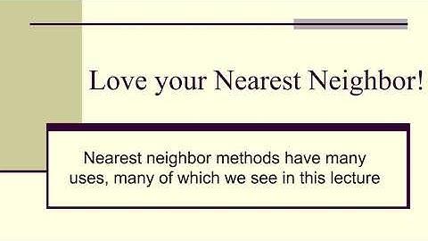 APM-Module 3: Nearest Neighbor Methods