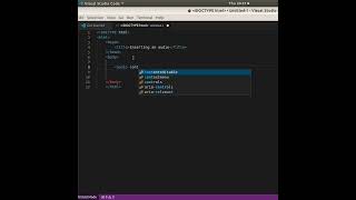 Inserting an audio in webpage using HTML | VS Code | #shorts screenshot 1
