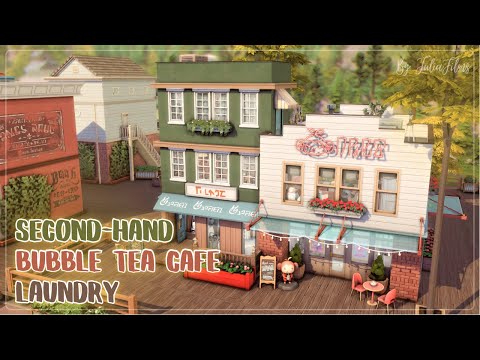 Секонд-Хенд🧥 Прачечная🧦 Кафе🍵 │Строительство│Bubble Tea Shop│SpeedBuild│NO CC [The Sims 4]