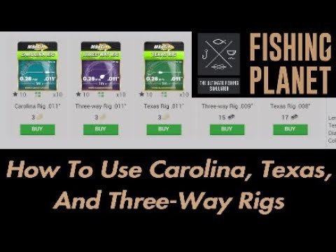 Fishing Planet - How To Use Carolina, Texas And Three-Way Rigs - Guide 