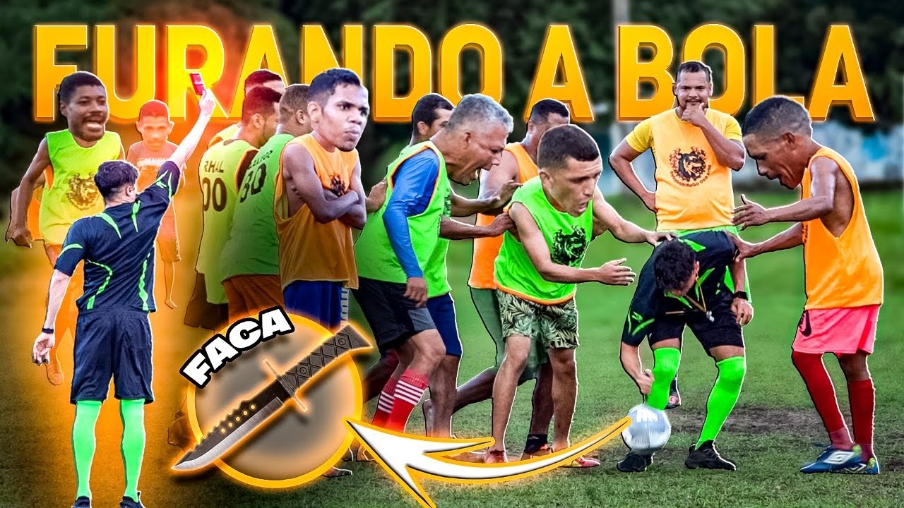FURANDO BOLA NO JOGO DE FUTEBOL DE ESTRANHOS