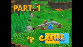 -CASTLE STORY- playing this kind of weird but cool castle building game |pt. 1|