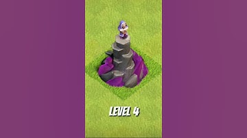 wizard tower lvl 1 to max | wizard tower max lvl | clash of clans | clash with Anuj | #shorts #coc