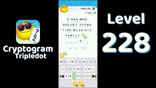 Cryptogram Tripledot Level 228 Answer | SolutionGuruji