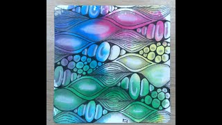 Tangling on a coloured tile