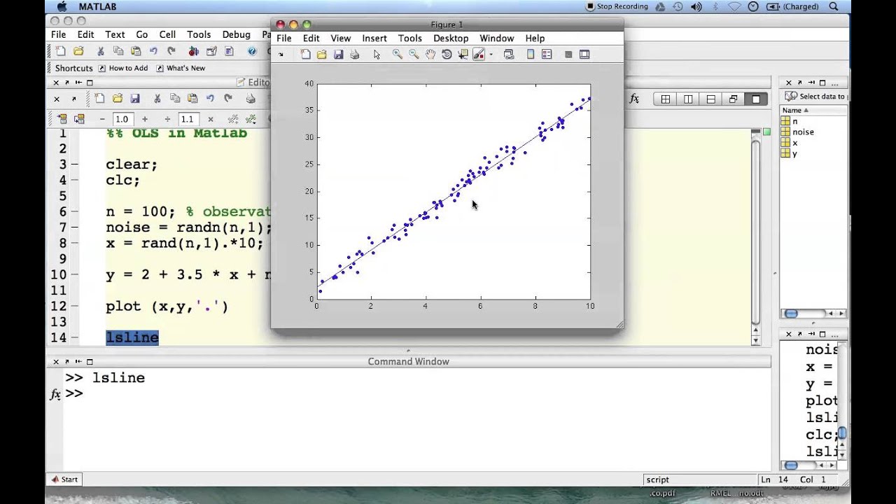 Matlab Linear Regression In Less Than 5 Minutes