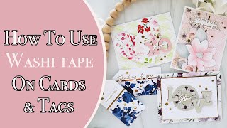 How To Use Washi Tape On Cards and Tags | The Washi Tape Shop