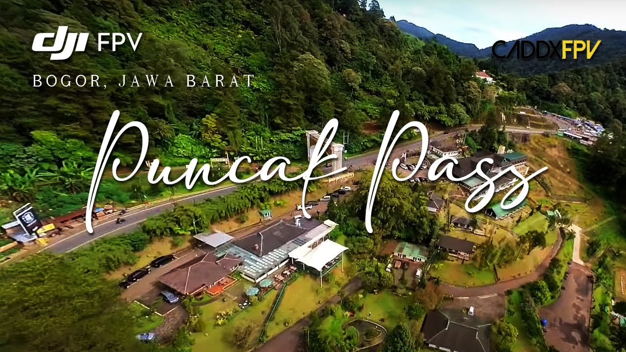 FPV view diatas Puncak Pass Bogor