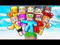 10 friends on one realistic block in minecraft