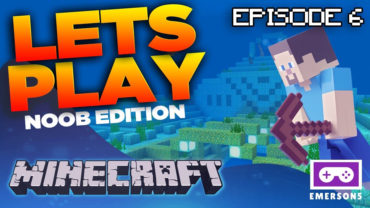 Minecraft: Noob Lets Play Ep.6 Moving an Ocean Monument