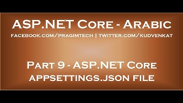 ASP NET Core appsettings json file in arabic