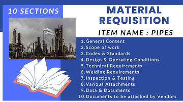 Material Requisition: Item Name: Pipe II Piping Course by EPCLand