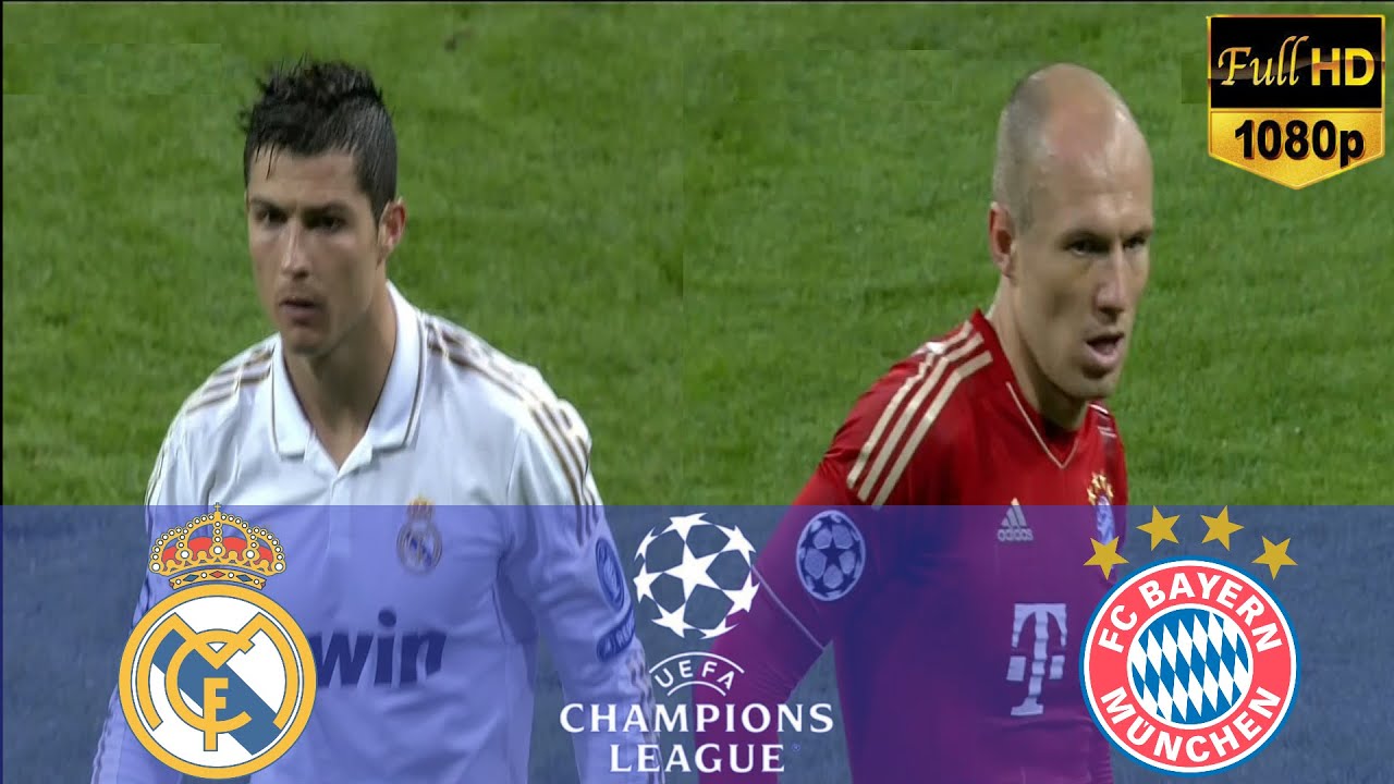 من أمتع مواجهات قطبي الكرة الاوروبيه - ريال مدريد و بايرن ميونخ لقاء العوده دوري أبطال أوروبا 2012