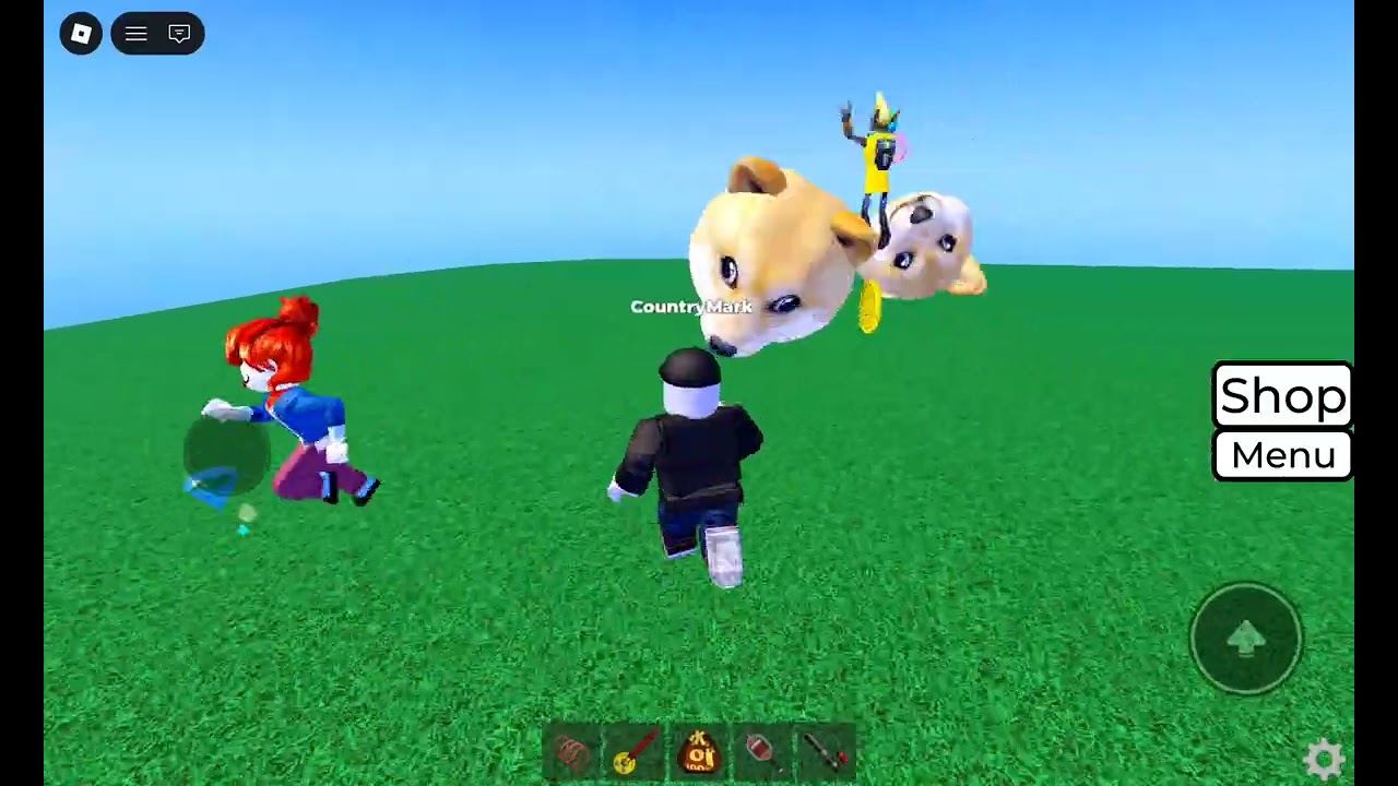 Playing Dont press the button in Roblox