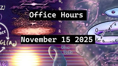 The Sylow theorems of representation theory: Office Hours - November 15 2025