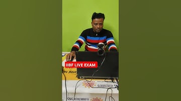 #iibfcertificate #iibf #live #exam