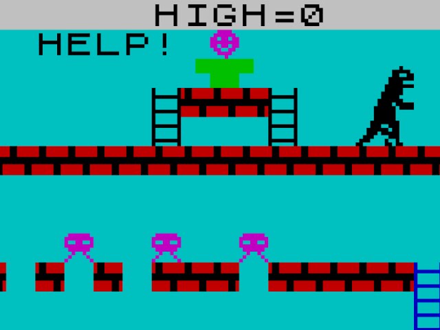 GODZILLA & THE MARTIANS (ZX Spectrum 16K/48K) Gameplay - YouTube