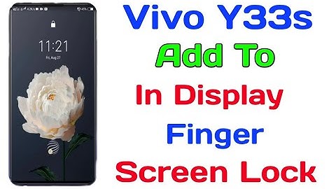 Vivo Y33s In Display Fingerprint Lock Setting || Vivo Y33s Display Par Fingerprint Kaise Set Kare