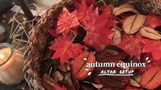 Autumn Equinox (Mabon) 2020 altar setup / Equinócio de Outono